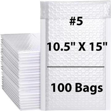 Poly Bubble Mailers 10.5" X 15" 100 Mailers
